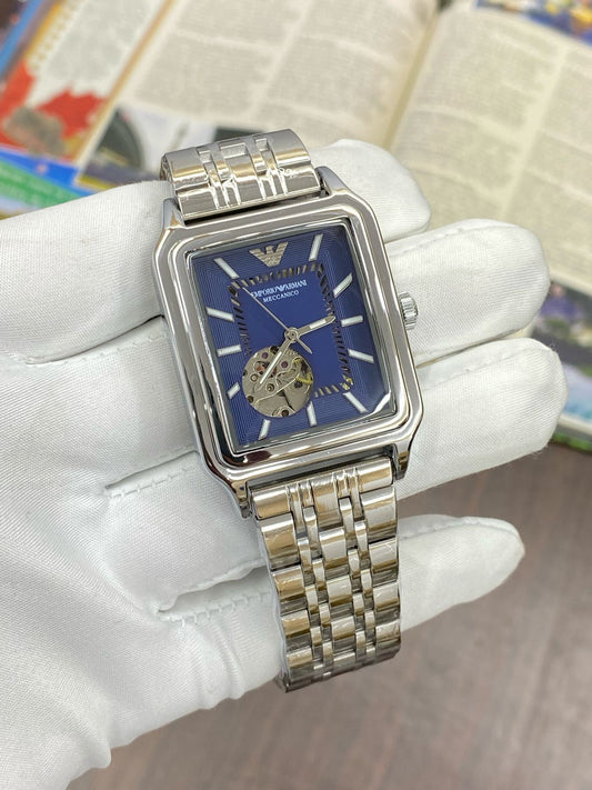 Mra Silver Chain Blue Dial Automatic Men Watch 901815