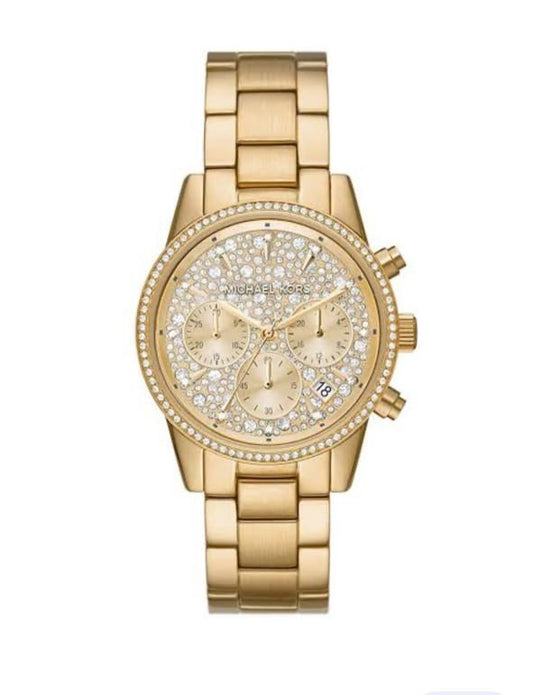 Cim Gold Chain Diamond Dial Ladies Watch 901758