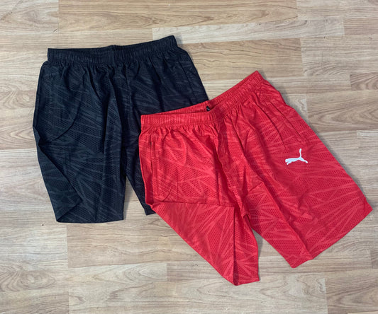 MUP Red Printed Premium Quality NS Fabric Shorts 85024