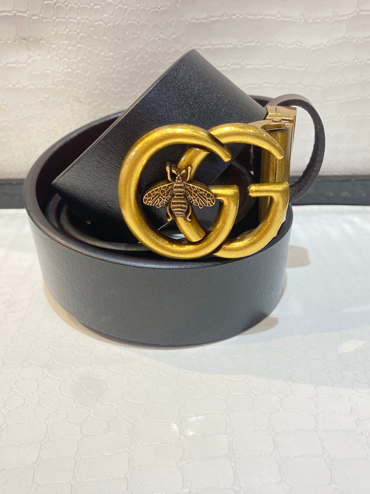 CUG GUC Gold Buckle With Black Brown Double Side Strap Men’s Imported Belt 987248