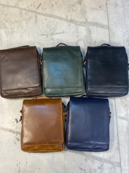 SOF FOS Unisex Side Sling Genuine Leather Massenger Bag 987507
