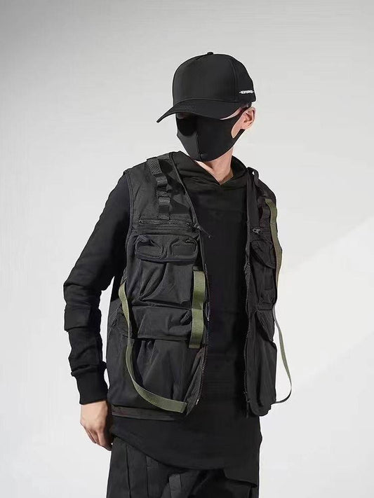 ZEROLY Black Colour With Multiple Pocket Sidhu Moose Wala Vest Jacket Premium Quality A-615