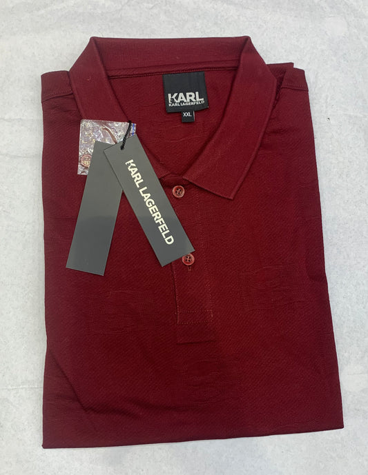 RAK Maroon Color With Plain Design Collar Tshirt 861047