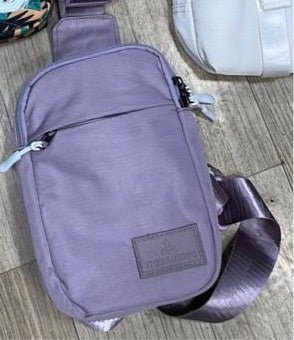 Purple Colour Fancy Crossbody Bag Shoulder Bag Multiple Pocket Chest Bag 055605