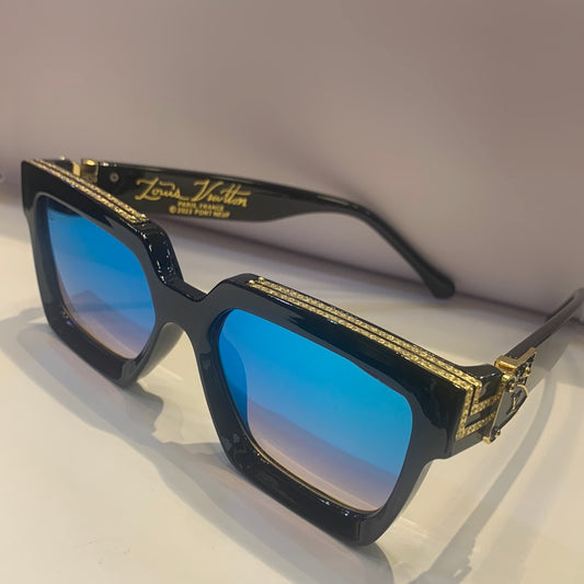 Uol Black Frame Reflector Shade Sunglasses M96006WN CE 58 19