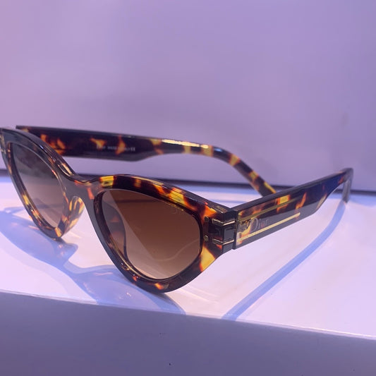 Oid Leopard Frame Brown Shade Unisex Sunglasses D28 52 17 142