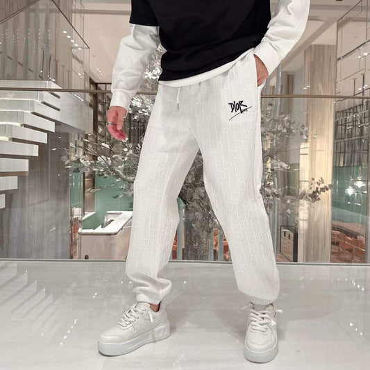 OID White Colour With OID Print Premium Quality Jogger Lower 8822
