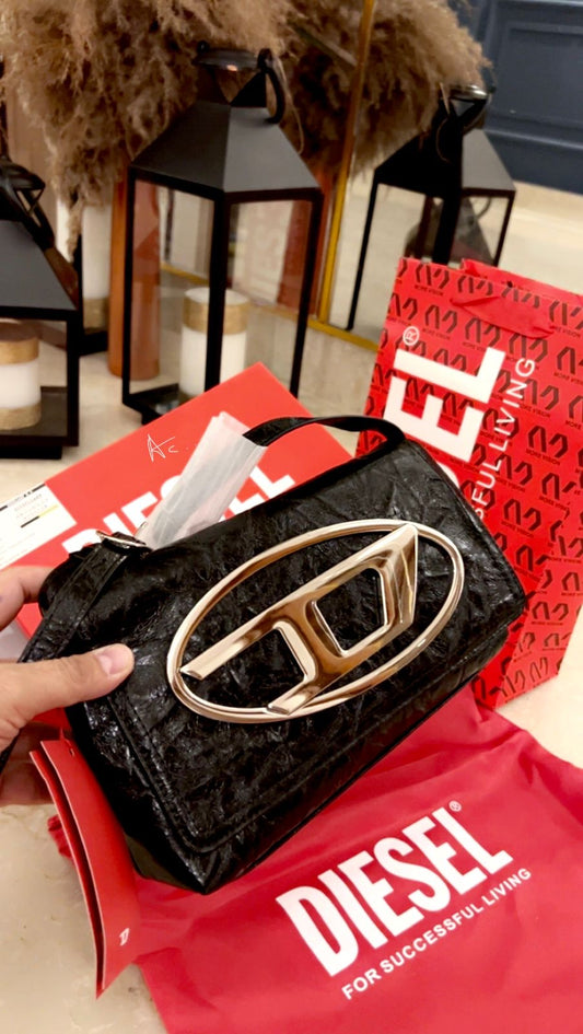 EID Black Colour With Big Sliver Logo Ladies hand bag 567890