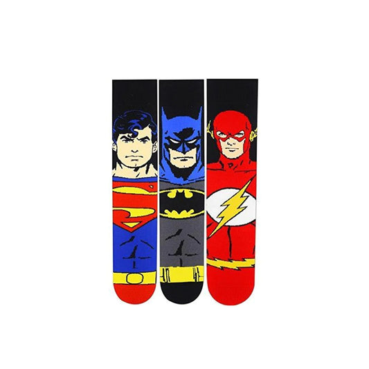 BALENZIA JUSTICE LEAGUE BY BALENZIA CREW SOCKS FOR MEN (PACK OF 3 PAIRS/1U) Y