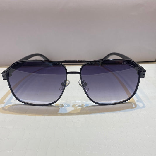Uol Black Frame Blue Shade Unisex Sunglasses Z2027 40 21-146 C1