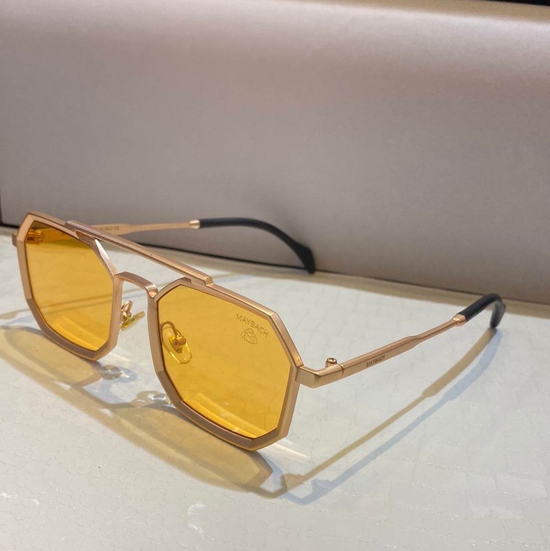 Yam Copper Frame Yellow Shade Unisex Sunglasses 2186 58 18-148