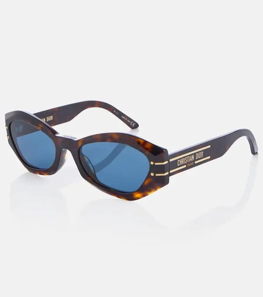 Oid Leopard Frame Blue Shade Unisex Sunglasses