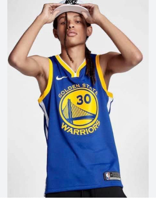 Navy Blue Yellow Colour Curry 30 Basketball Jersey Imported Quality 110429