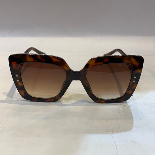 MIJ Leopard print Frame Brown Shade Unisex Sunglasses D2845 C3 57 22 141