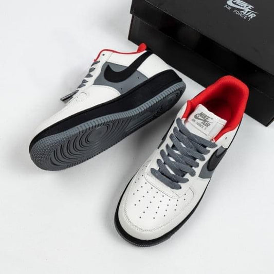 Nik Kin White Grey Red Black Tick Force Sneaker Shoes 8462700