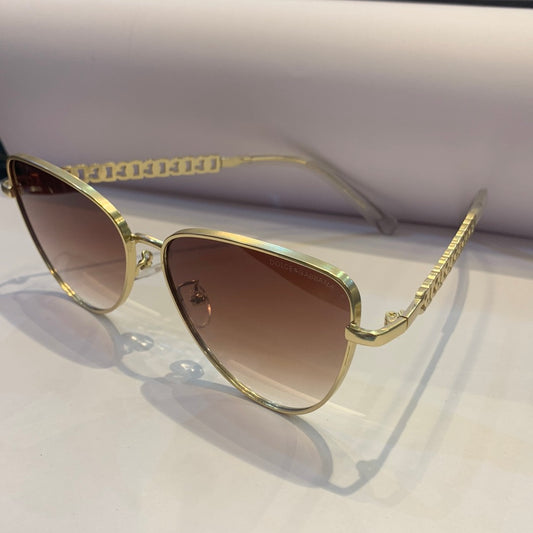 Lod Bag Gold Frame Brown Shade Unisex Sunglasses 2305 48 19-139