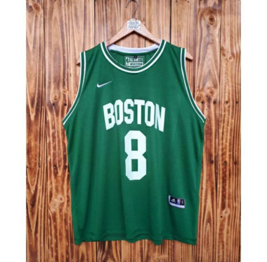 Boston 8 Green Colour Premium Quality Basket Ball Jersey 85003