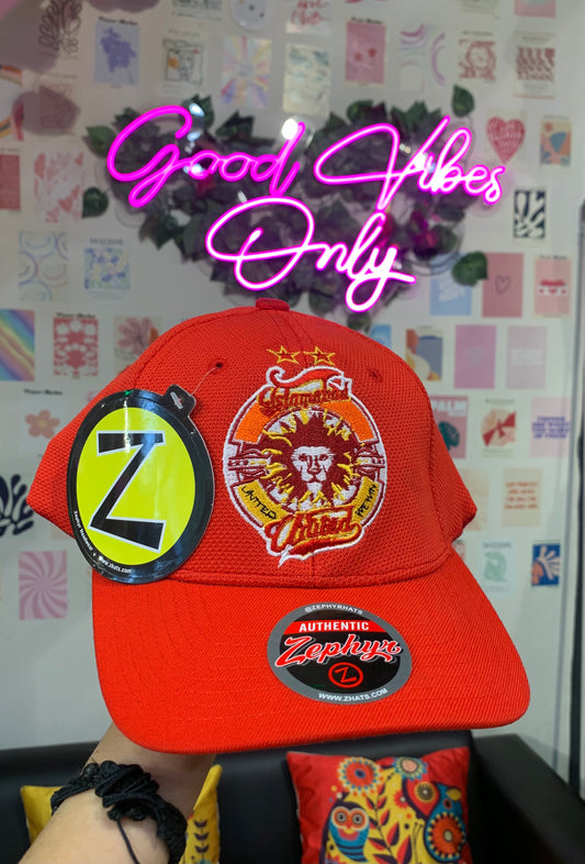 PEZ Red Colour Lion Embroidery Premium Quality Cap 73009