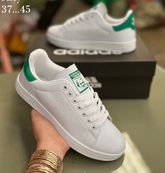 IDA ADI White Green Colour Stan Smith Sneakers Shoes 20324