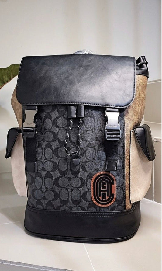 AOC Black Colour CC Print Unisex Backpack 60427