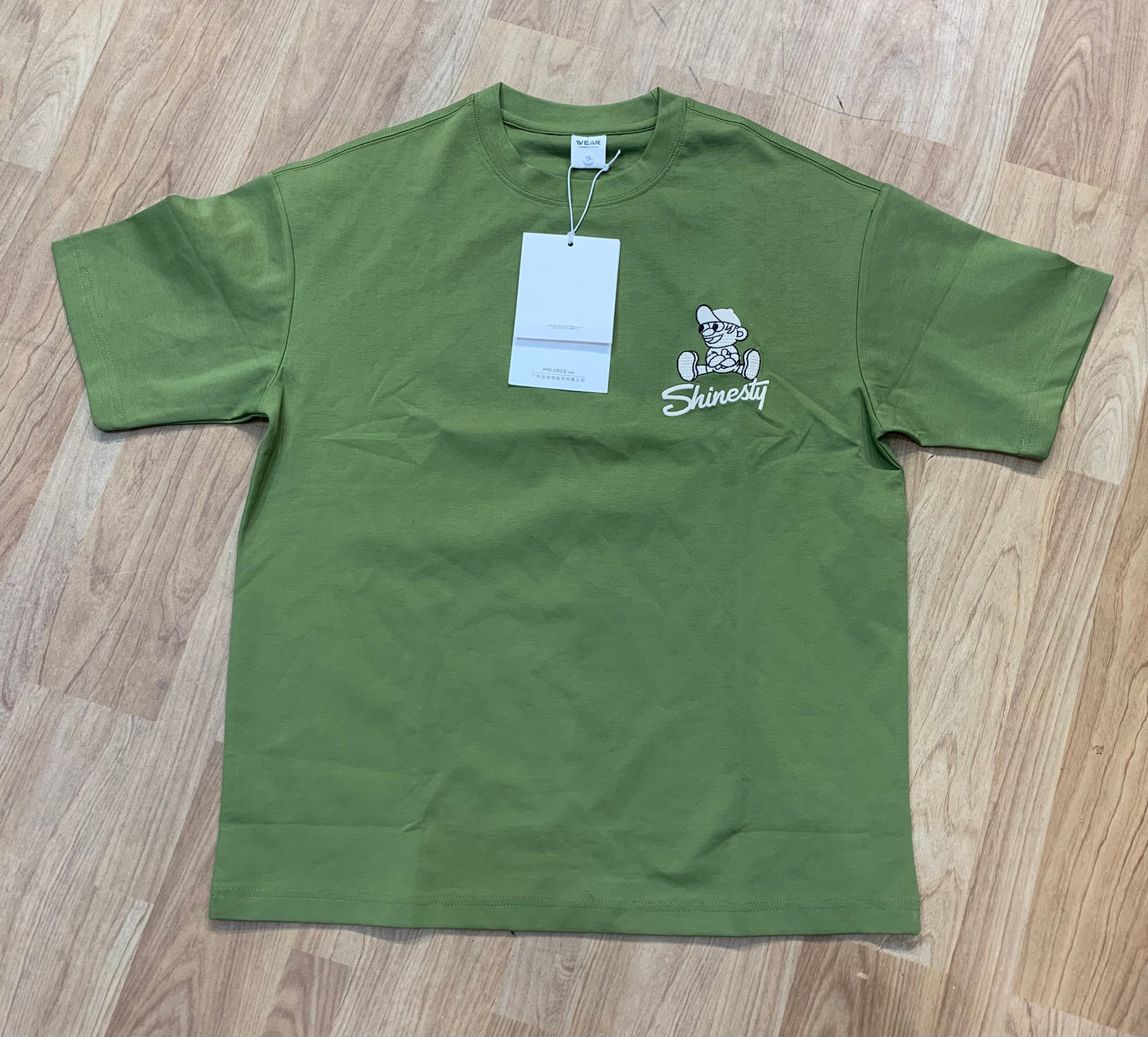 Wear Olive Green Colour With Back Print Premium Quality Oversized Tshirt 8321