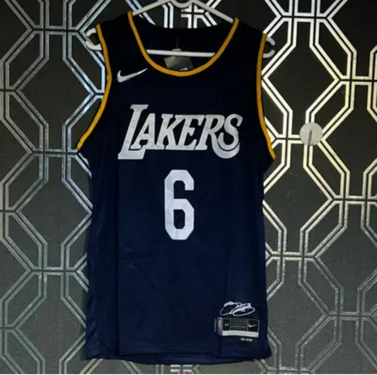 Lakers 6 Purple Colour Premium Quality Basket Ball Jersey 85006
