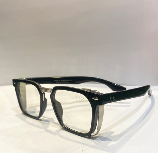 TID Black Frame Transparent Shade Unisex Sunglasses 3293 58 22 146