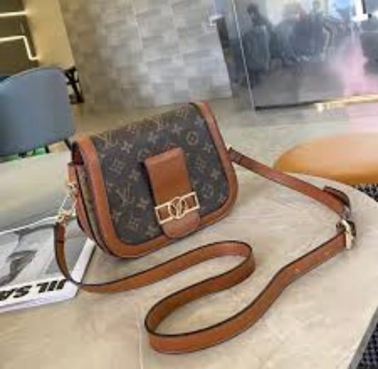 Uol Brown Colour Sling Bag Premium Quality Ladies Bag 6856
