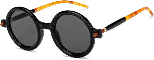 RAM Black Leopard Frame Transparent Shade Unisex Sunglasses