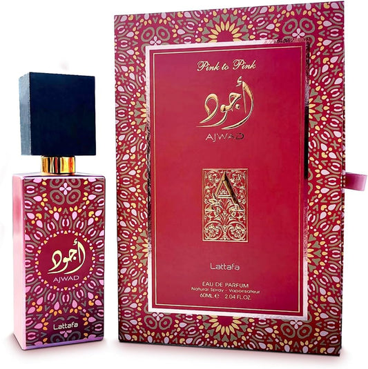 Ajwad Pink To Pink EDP 60ML (2.04 OZ) By Lattafa, Enchanting And Royal Scents, Long Lasting Perfumes For Men & Women