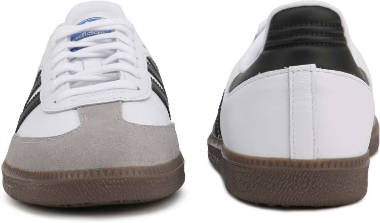 IDA ADI Samba White Colour Black Stripe Brown Sole Sneakers Shoe 029002