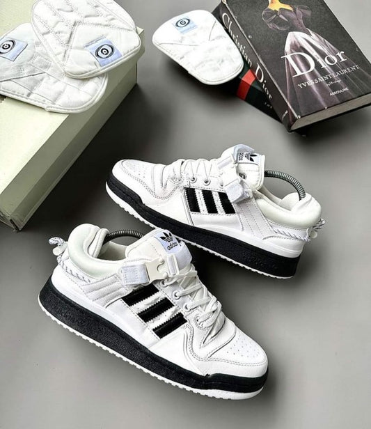 IDA Bad Bunny White Colour Black Stripe Sneaker Shoe HQ 2157