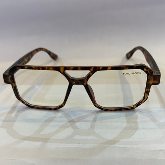RAM Matte Leopard Print Frame Transperent Shade Unisex Sunglasses 66802 52 16-145