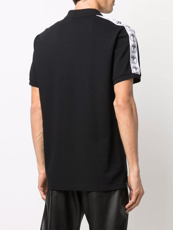 SOM MOS Black Colour With Front Print Premium Quality Collar Tshirt 788511