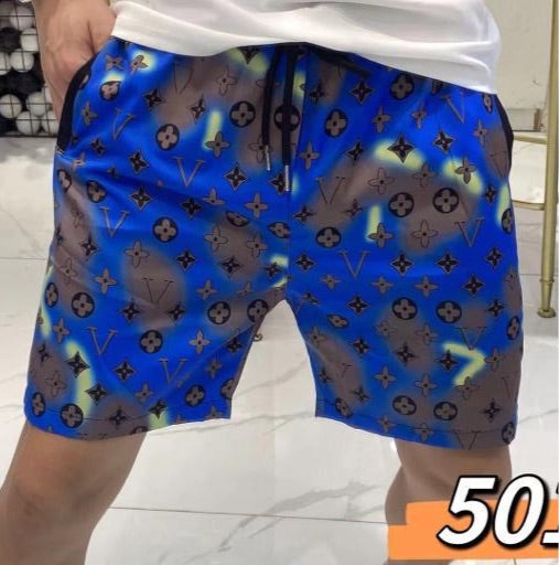 UOL VL Fashion Glassic Blue Brown Colour with Brown VL Print with Premium stuff Shorts 5019