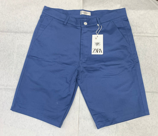 Zr Raz Blue Colour Plain Design Denim Men Shorts 93308