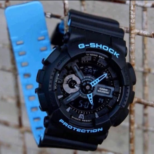 HSG Black Blue Water Resistant  Sports Watch with Original Box