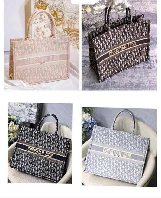 Oid Malti Colour Premium Quality Ladies Tote Bag With Box 8912