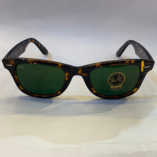 YAR RB Glossy Leopard Frame Green Shade Sunglasses RB2140 901 50 22 150 3N