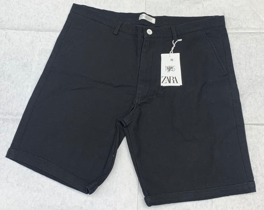 Zr Raz Black Colour Plain Design Denim Men Shorts 93309