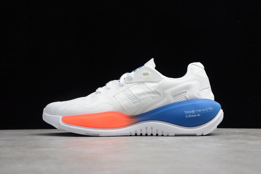 White Blue Orange Sole Sports Running Shoes 702001 03082023