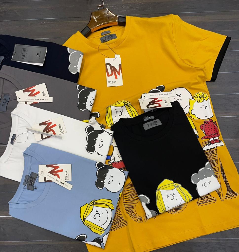 Yellow Dry Man DM Print TShirts