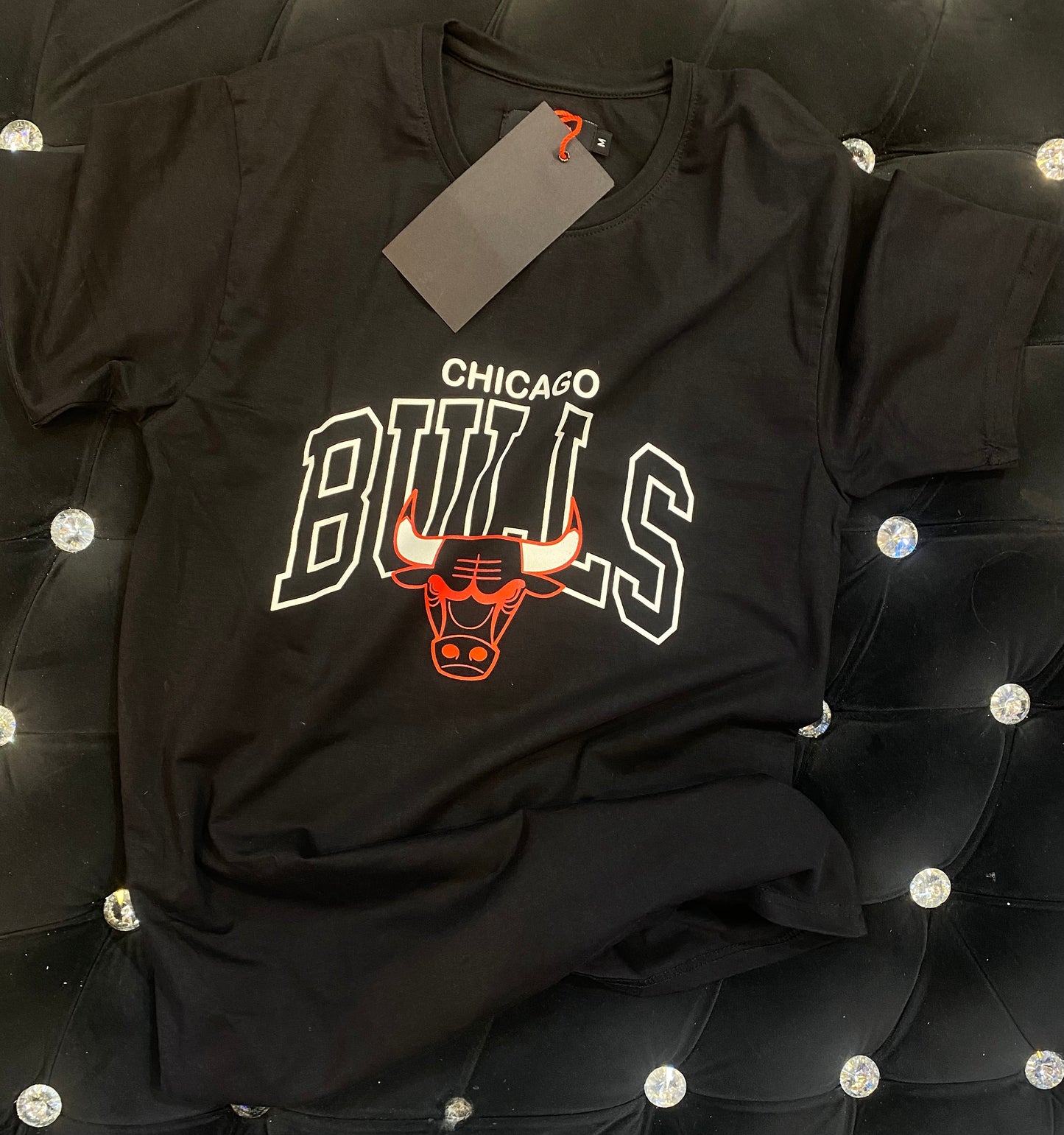 KIN Black Colour With Bulls Logo Lycra Cotton TShirt 20861