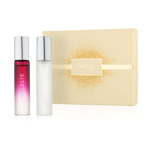 Skinn By Titan Raw And Celeste Gift Pack Eau De Parfum (40ml)