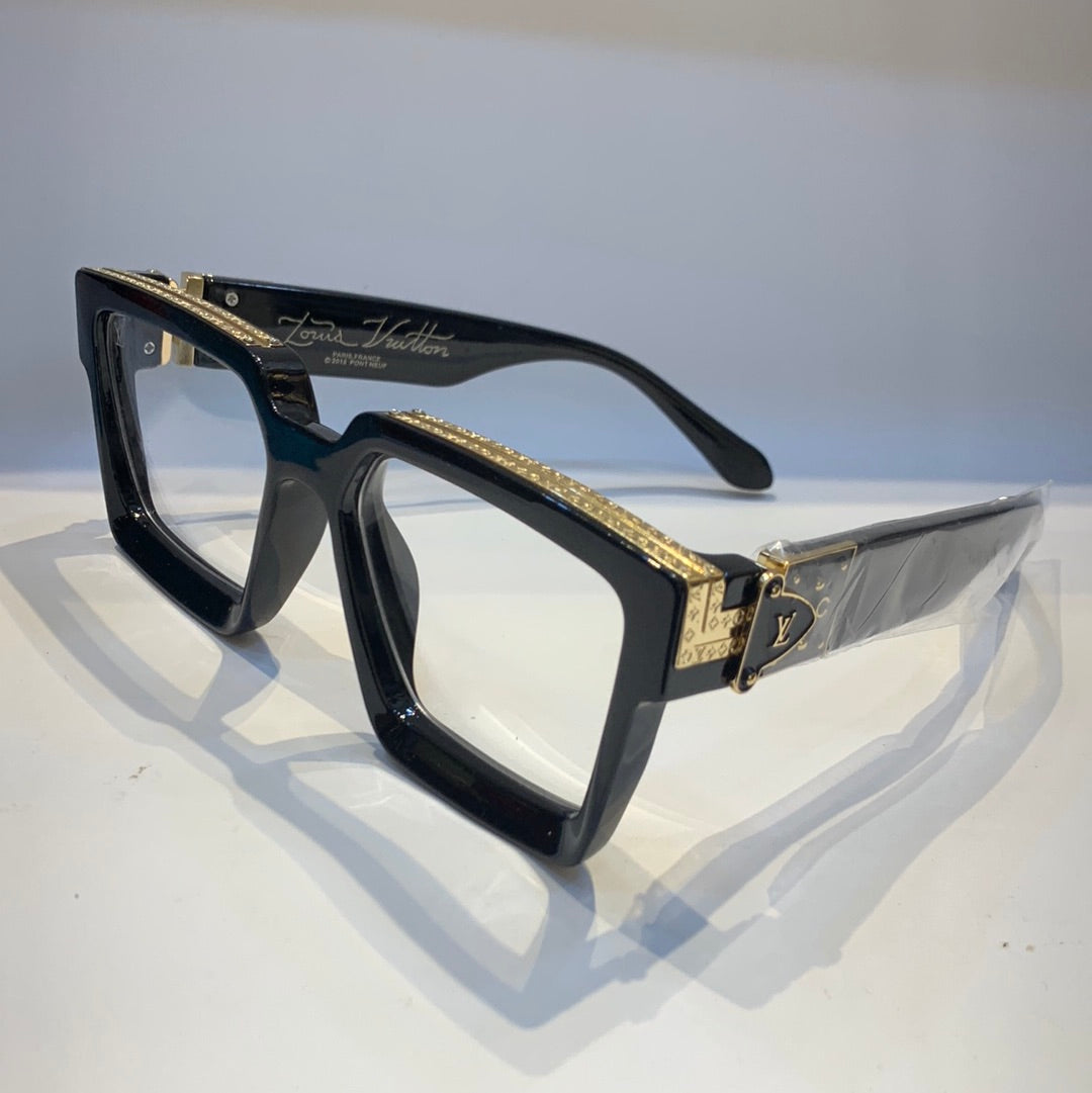 Lou uol Glossy Black Frame Transparent Shade Unisex Sunglass MW96008WNC€58 19