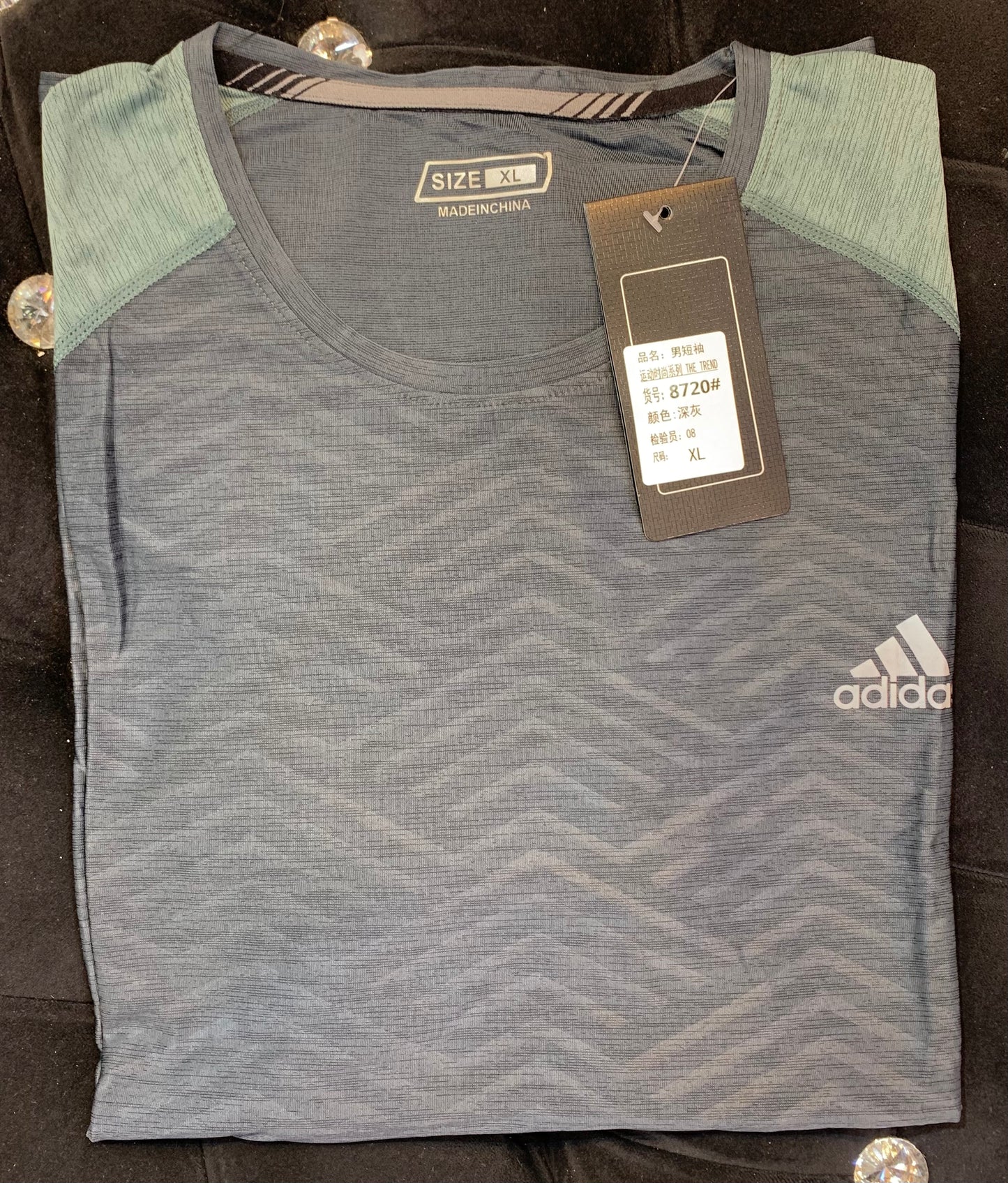 IDA Dark Grey Colour Imported China Half Sleeves T Shirt Sports Ware Imported  TShirt 108637 03082023