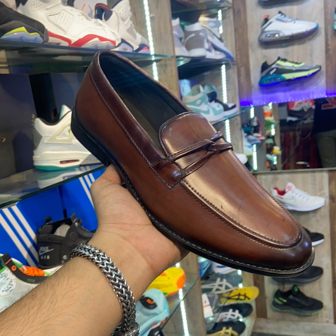 Brown Porchi Loafers Formal Shoes UK 7 Model 13219