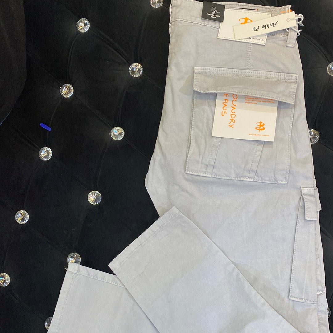 Light Grey Boundry Jeans Cargo 26555 AF Inudstry Premium Restructured Denim