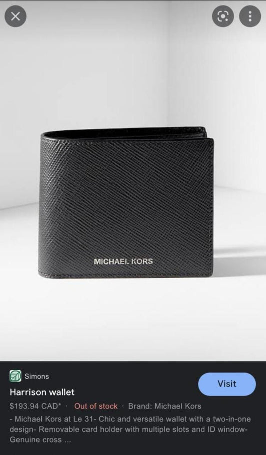 Black Colour Mic Cim Mk KM Men Wallet Genuine Leather Wallet