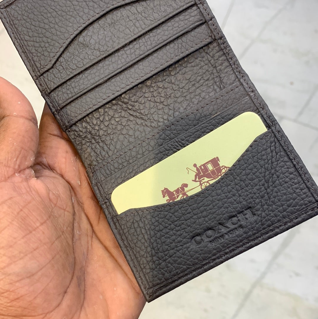 AOC Brown Colour With Monogram Design Genuine Leather Men’s Wallet 576905